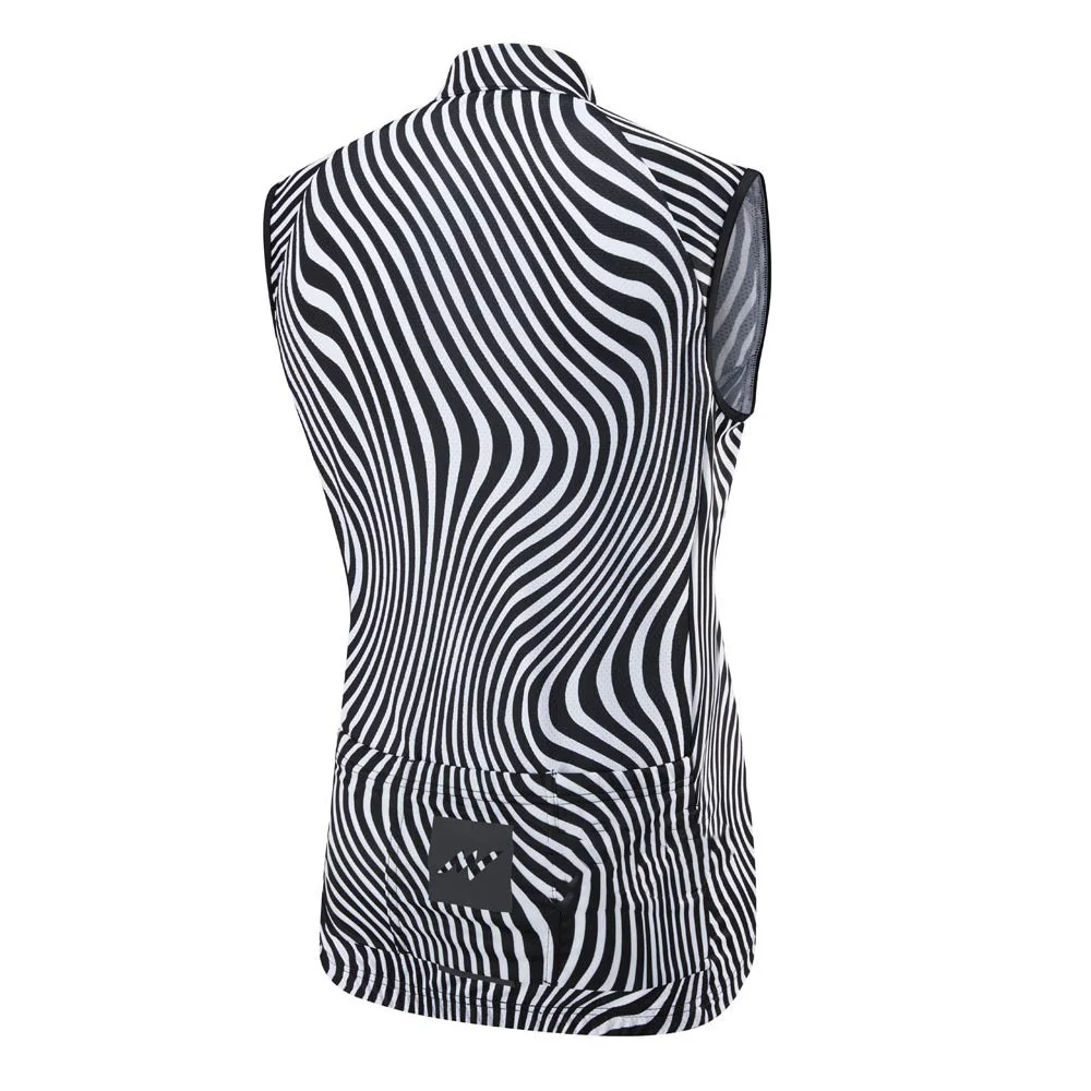 Женский жилет Morvelo желтый/черный летний без рукавов для езды на велосипеде