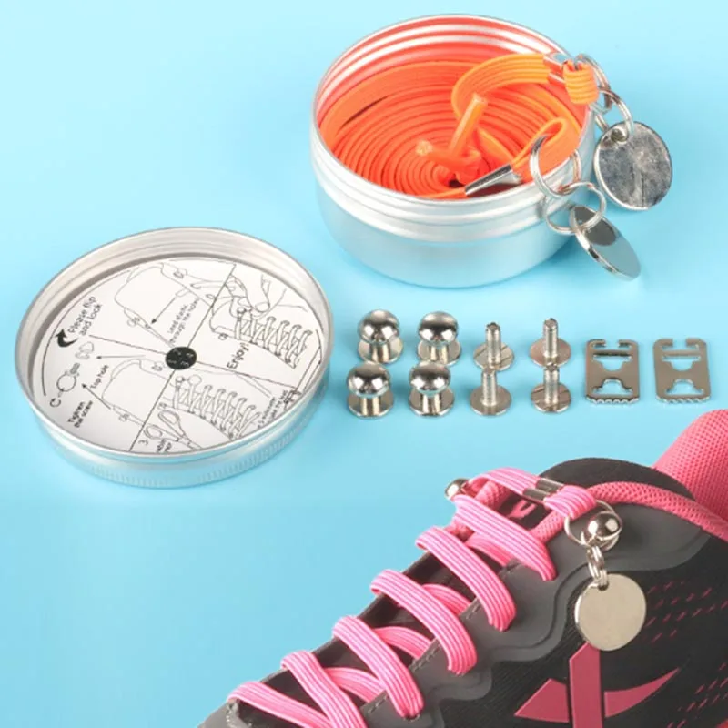 

1 пара новых забавных туфель без галстука, шнурки, быстро и легко, черные кроссовки, ленивые шнурки для мужчин и женщин, унисекс, обувь, аксесс...