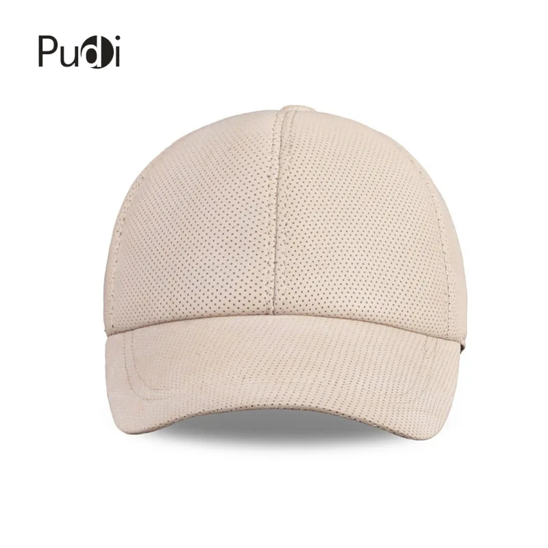 Pudi HL013 Men's Genuine Leather Baseball Cap hat 2020 brand new boys' real leather baseball caps hats black white brown color