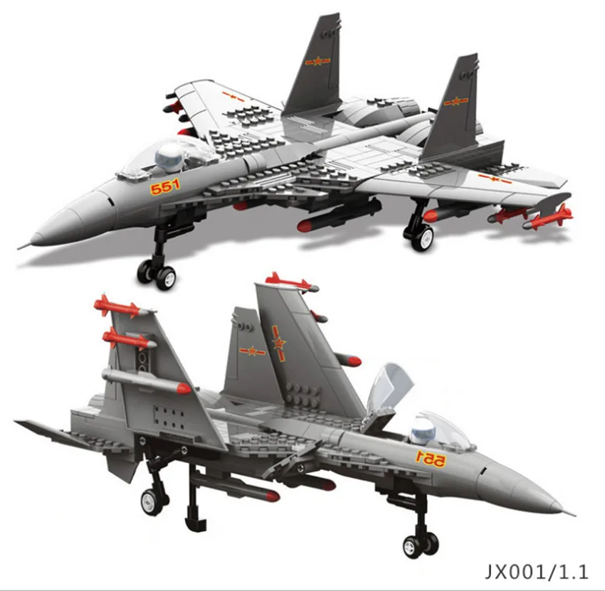 Military 1:48 F15 eagle fighter Plane Machine Series DIY Model Building Block Set Brick Classic Kids Educational Toy Gifts | Игрушки и