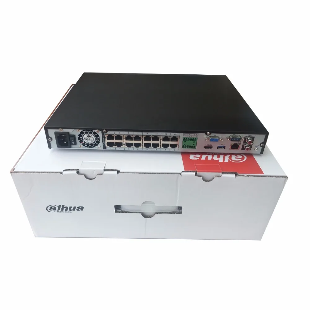 

Dahua NVR 16 PoE 16CH 32CH Network Video Recorder NVR4216-16P-4KS2 NVR4232-16P-4KS2 1U ports 4K &H.265 Lite Up to 8MP Resolution