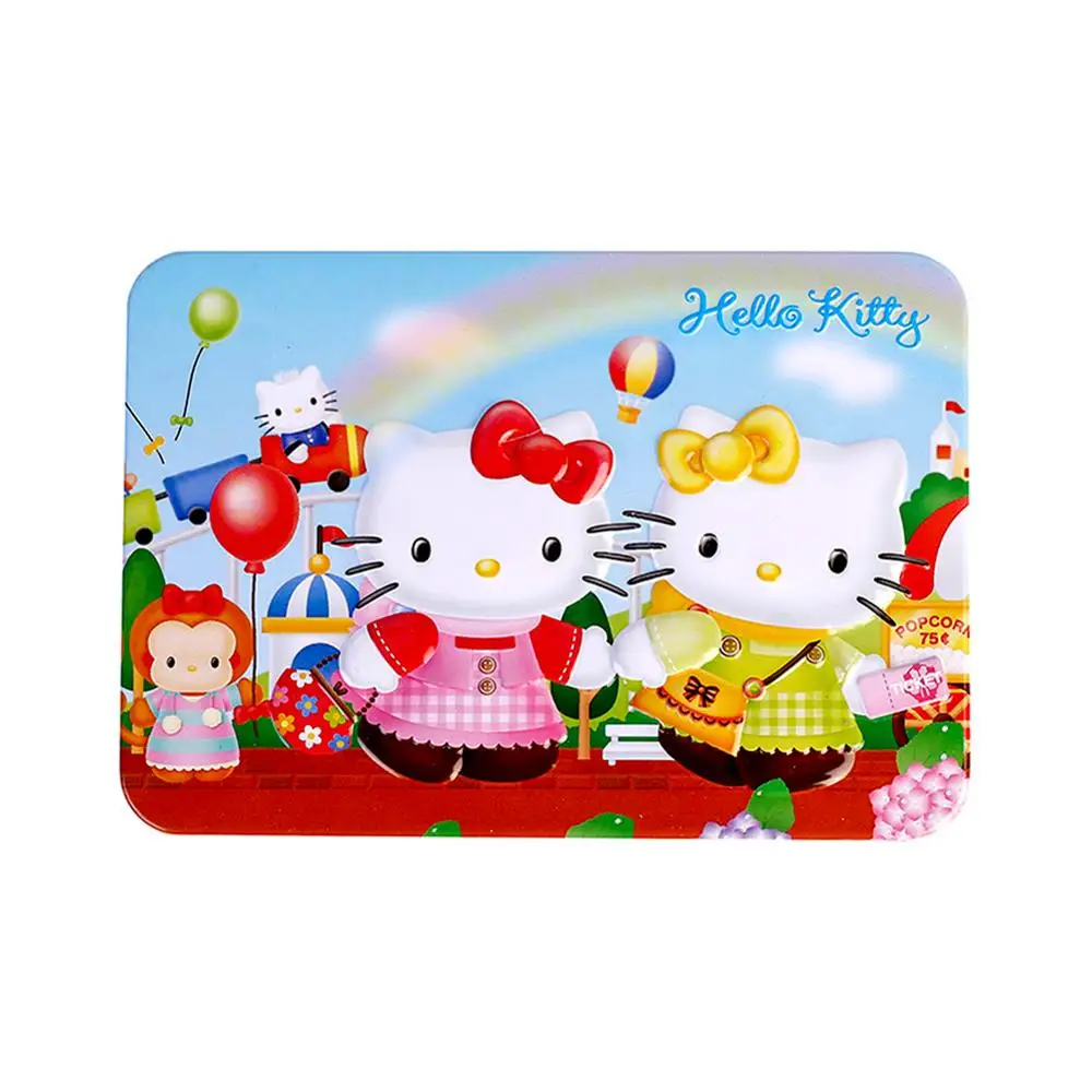 Пазлы Hello Kitty 100 шт. блестящая головоломка для детей Обучающие Развивающие пазлы