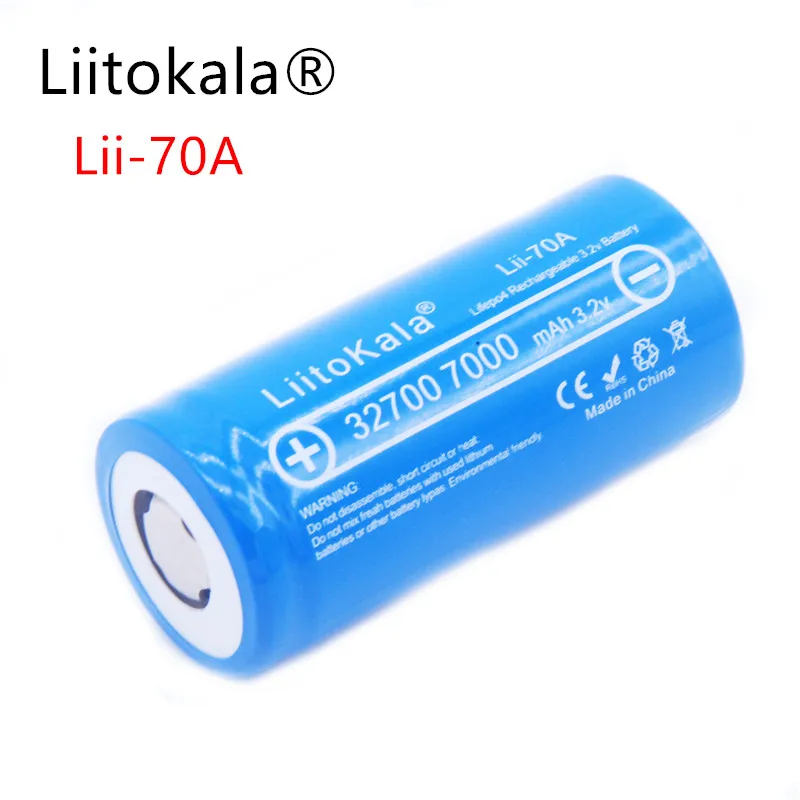Аккумулятор LiitoKala 2019 в 3 2 32700 мач LiFePO4 35 а непрерывный разряд максимум 55