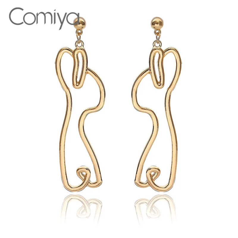 Comiya серьги в стиле стимпанк Для женщин Абстрактный Узор Aretes Largos Para Mujer