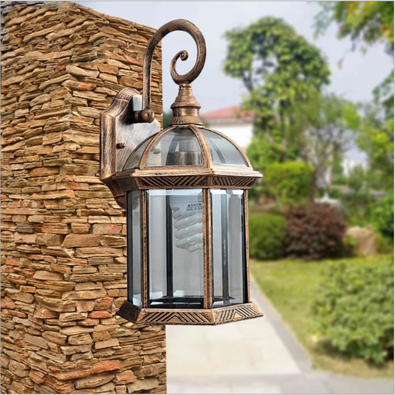 Waterproof Outdoor Wall Lamp European Courtyard Garden Villa E27 Lighting | Освещение