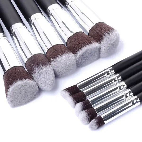10 шт./компл. набор кистей для макияжа кисть основы тени век подводка бровей кисти