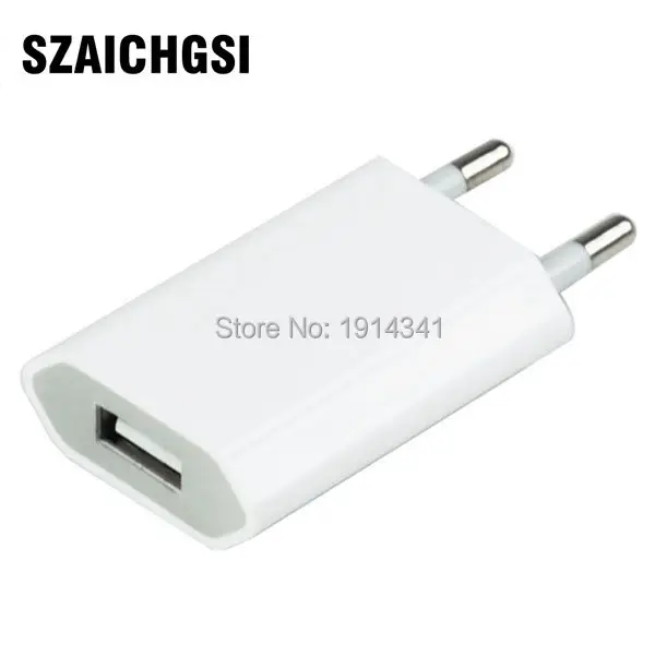 SZAICHGSI EU Plug USB AC Power адаптер для домашнего настенного зарядного устройства IPod iPhone 7 6
