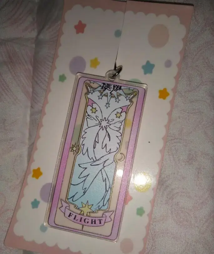 Карта аниме Captor Sakura акриловая цветная карта база прозрачная узоры брелки косплей