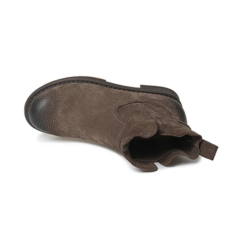 Обувь из натуральной кожи Зимние ботинки для женщин Теплые ботильоны 2019 зимние