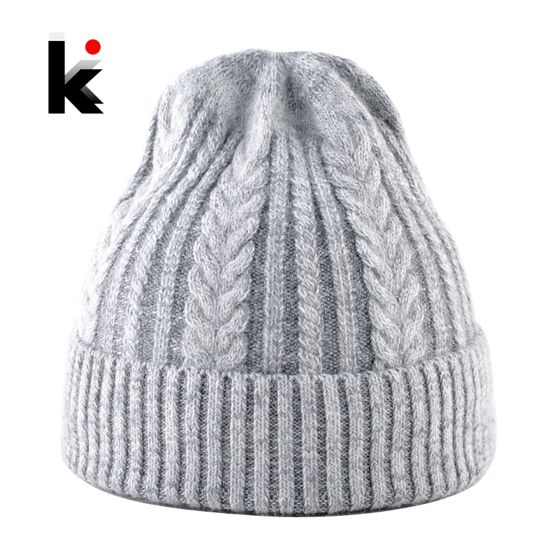 

Autumn Winter Women Knitted Hats Ladies Mixed Color Knit Twist Pattern Skullies Beanies Female Warm Caps Girls Bonnet Hat Touca