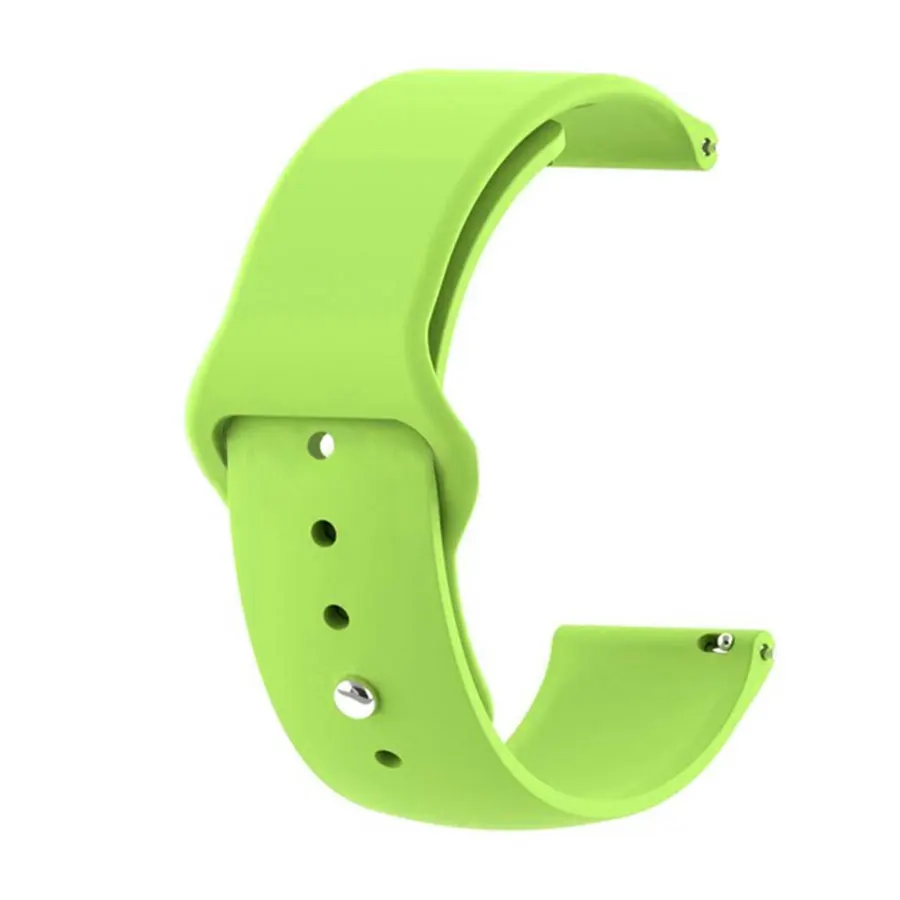 Green Яркие силиконовые часы ремешок для samsung Шестерни S3 HUAWEI Smartwatch/20 мм/22 мм ТПУ спортивные ремешки Браслет для смарт-браслета AMAZFIT - Цвет ремешка: Green