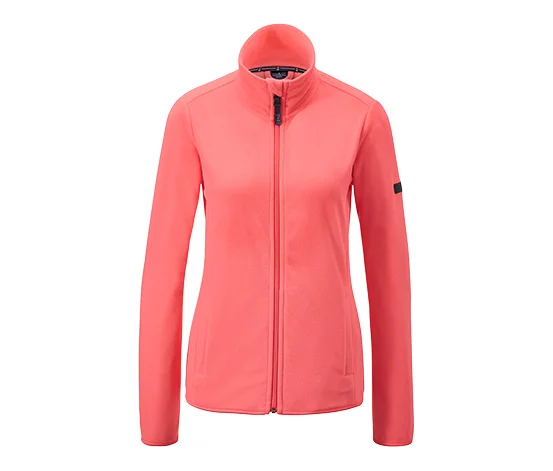 

women autumn winter outdoor soft fleece jacket sports hiking warm zip coat soft shell
