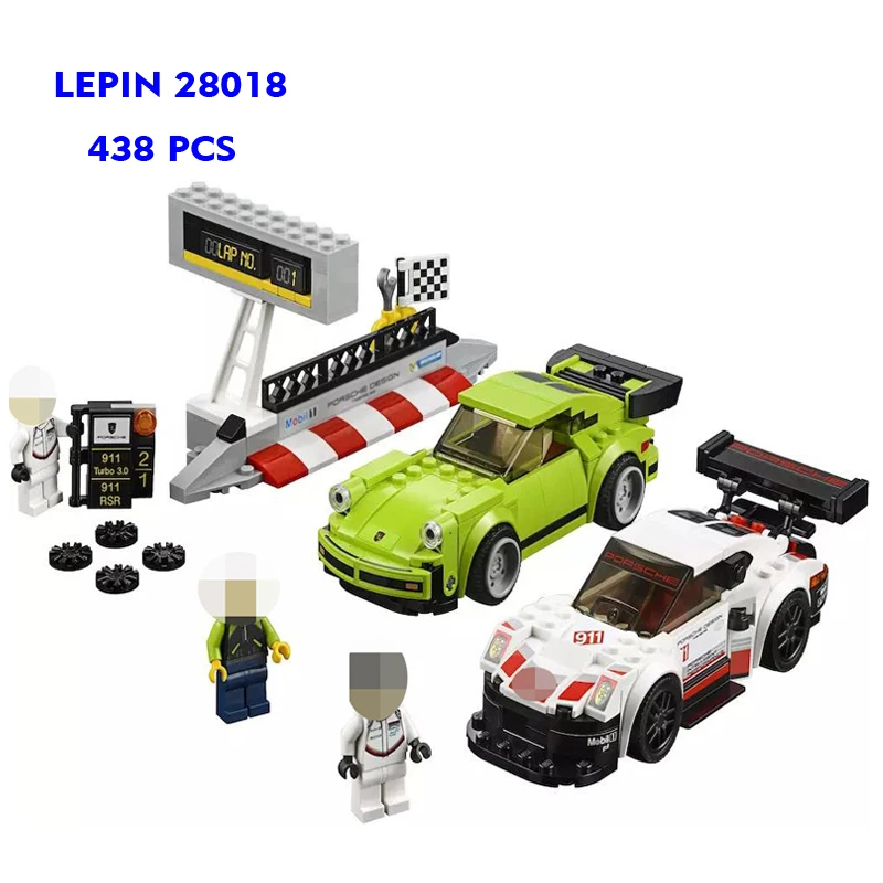 28018 City Series Super Racing Car Sportscar Speed Rally Champions Building Blocks Compatible Legoing 75888 Educational Bricks | Игрушки и