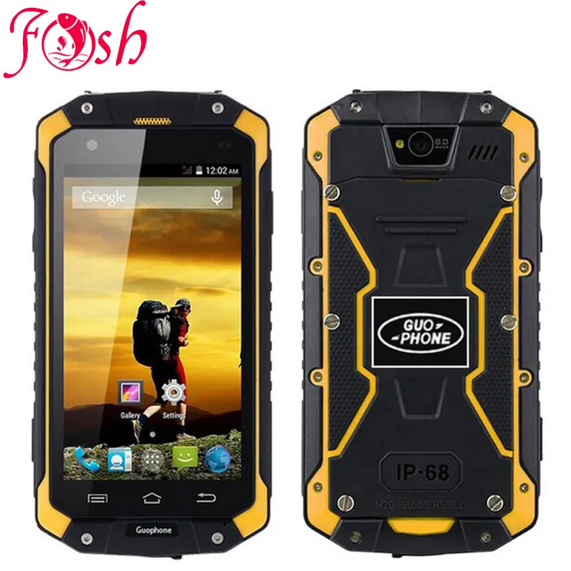 Оригинальный водонепроницаемый смартфон Guophone V9 IP68 прошивка MTK6572 Android 4 5 &quotips 512 МБ
