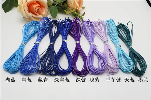 3MTRx 20 type color = 60 mtrs цельный вощеный хлопковый шнур нить веревка для ювелирных