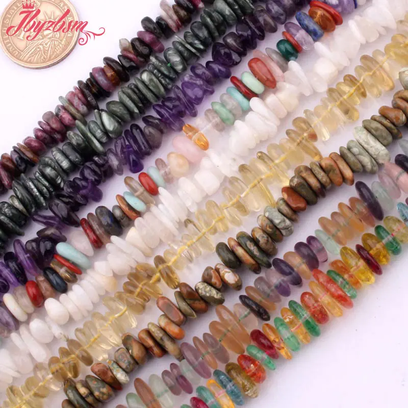 Флюорит турмалин аметист натуральный камень бусины для ожерелья DIY ювелирные