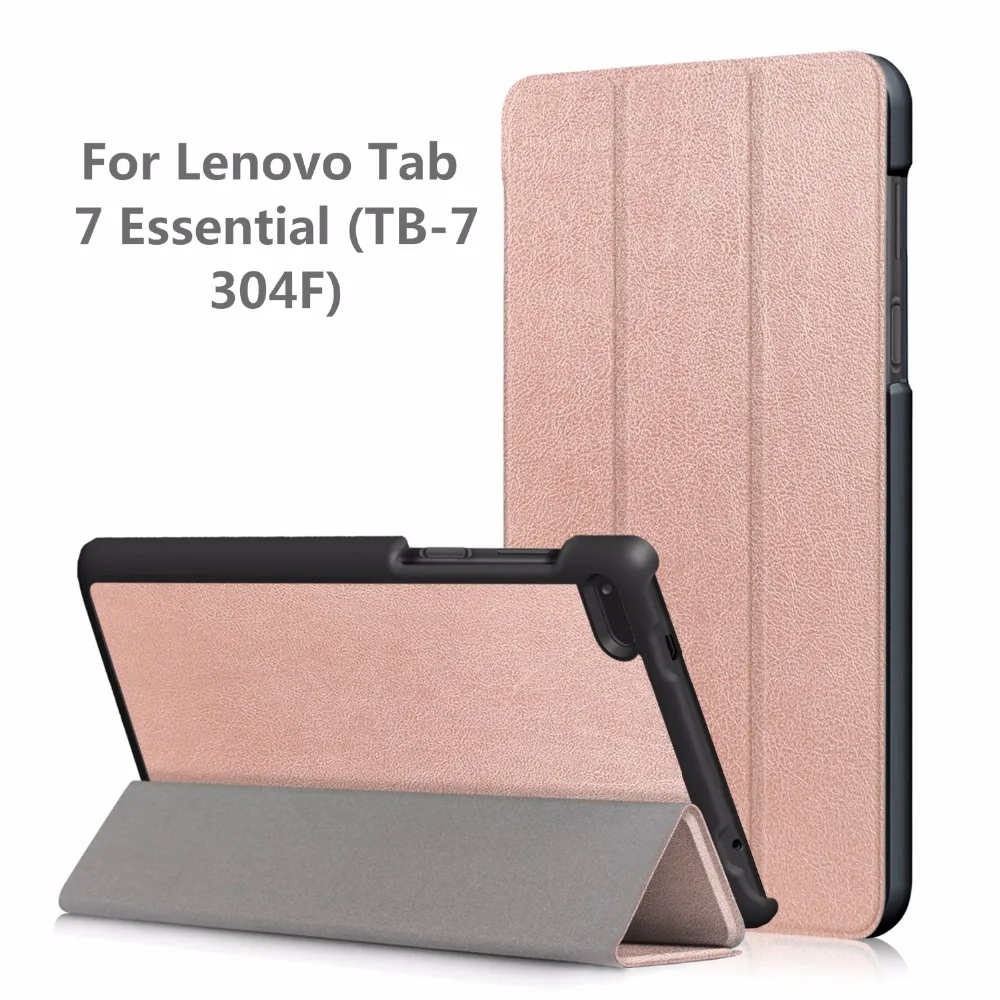Тонкий защитный чехол для планшета Lenovo Tab 7 Essential TB 7304F 7304I 7304X (2017 выпуск) подставка смарт + подарок|case for lenovo
