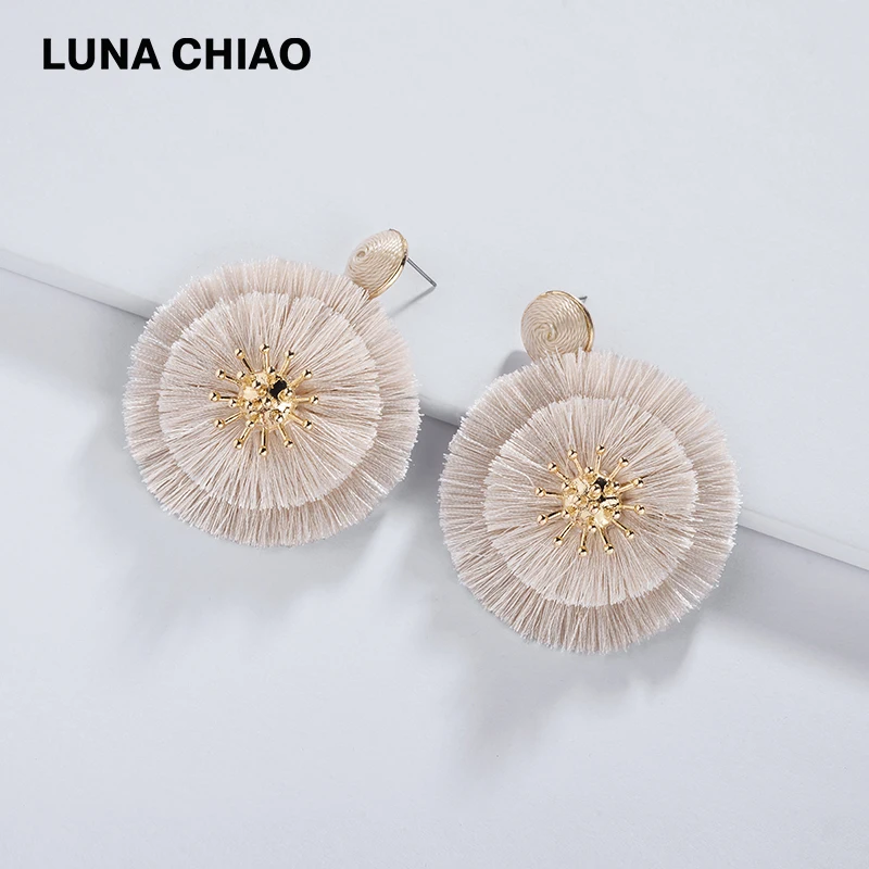 Женские многослойные серьги с бахромой LUNA CHIAO 2020 | Украшения и аксессуары