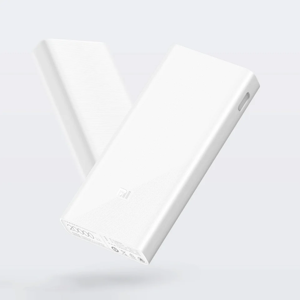 Оригинал Xiaomi power Bank 20000 mAh 2C Внешняя батарея Портативная зарядка Dual USB QC3.0Mi зарядное