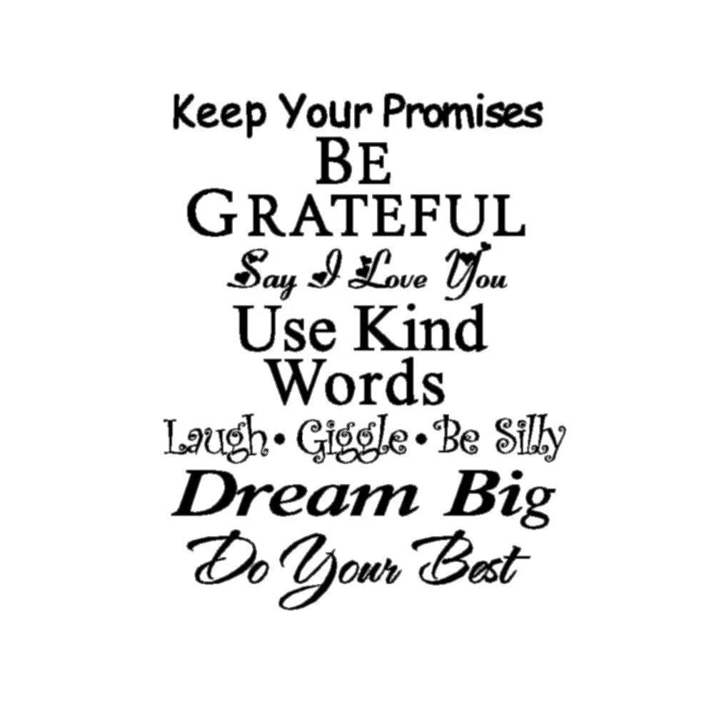 Держите обещает слухи стены наклейки Водонепроницаемый лестница дома