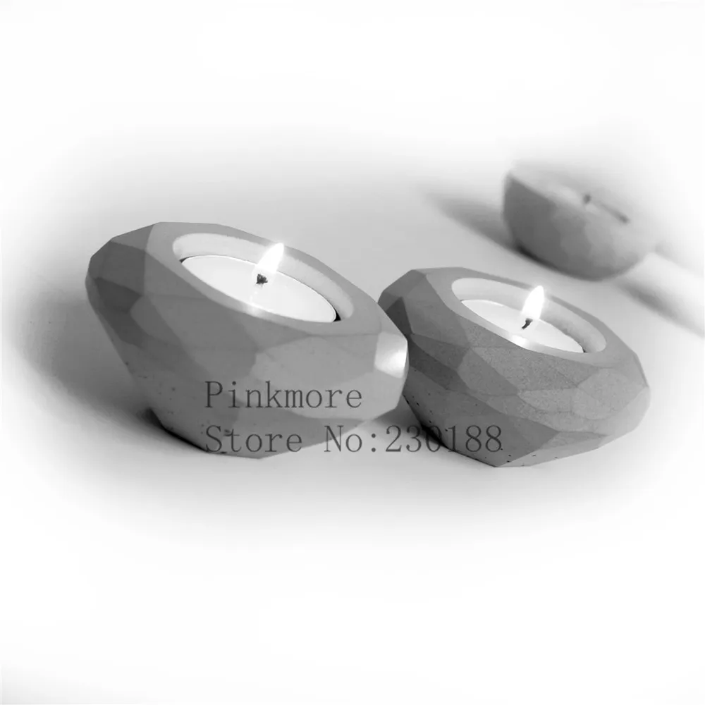 Подсвечник формы для изготовления бетона DIY небольшие украшения подсвечник