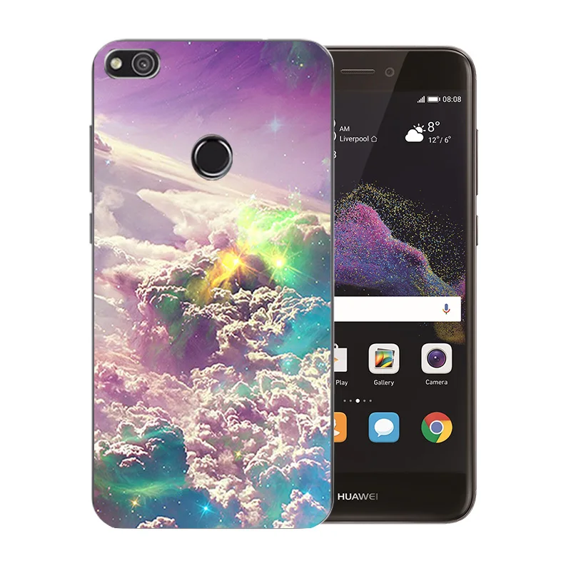 Мягкий ТПУ Телефон чехол для Huawei P8 Lite 2017/Honor 8 Lite/P9 2017/Nova Lite/GR3 2017 звездное небо