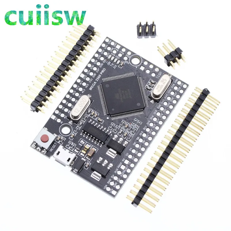 Cuiisw Mega 2560 PRO MINI 5V(встраивание) CH340G ATmega2560-16AU с наконечниками, совместимыми с arduino Mega 2560