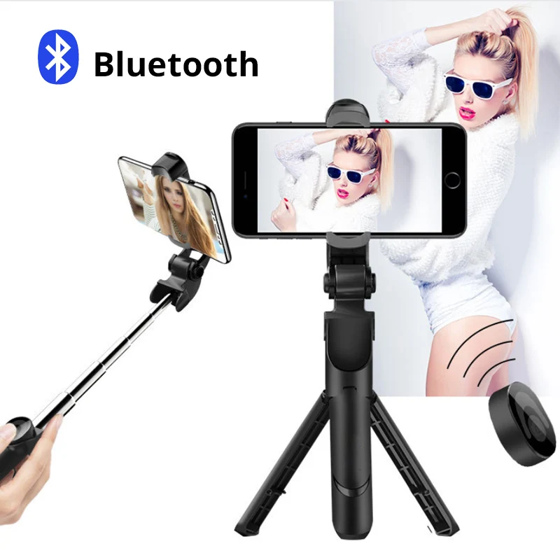 M. uruoi штатив монопод селфи палка 3 в 1 беспроводной Bluetooth спуск затвора Штатив
