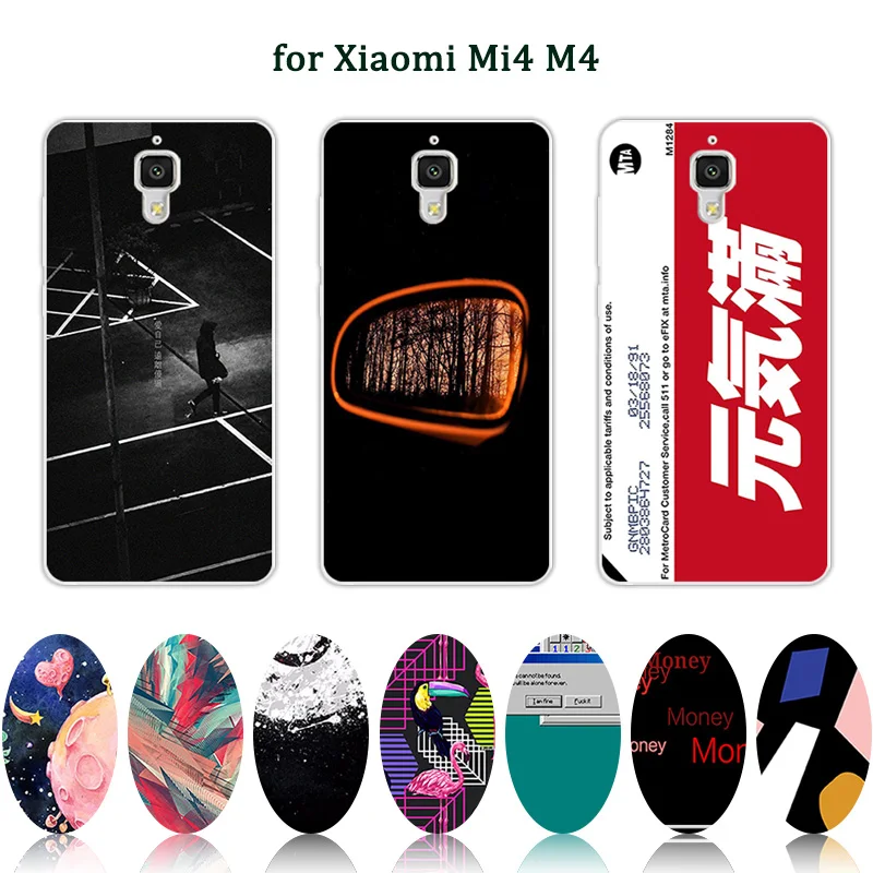 Для Xiaomi 4 прозрачный чехол покрывает 5 0 дюймов для китайских Coque Mi4 мягкие ТПУ