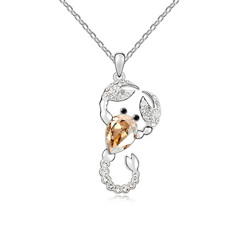 Серия созвездие Скорпион Подвески Кулон Ожерелье Сделано с Swarovski Element