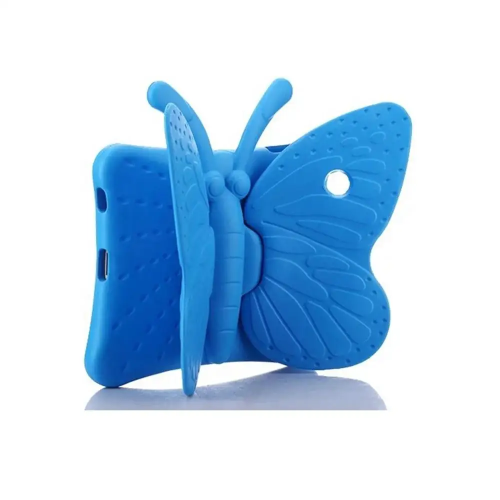 Синий Чехол для IPad 2/3/4 EVA полный ударопрочный 3D мультфильм Бабочка Стенд дети планшет чехол для IPad 2/3/4 защитный чехол - Цвет: Синий