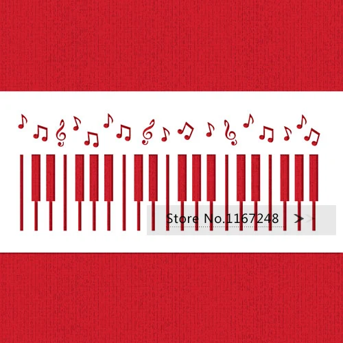 Marching Band Instruments Cookie Stencil Piano Keys Cake Fondant Molds Decorating Tools Baking Bakeware | Дом и сад
