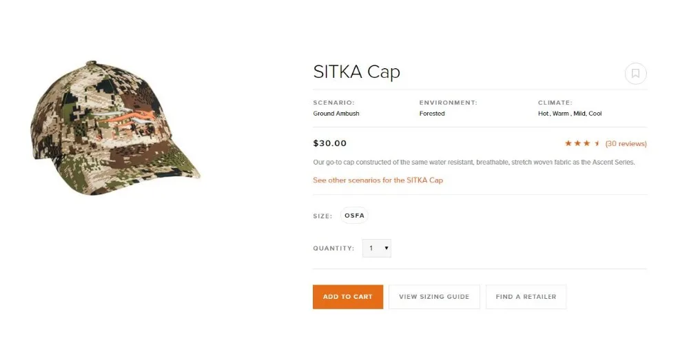 Ситка крышка sitka