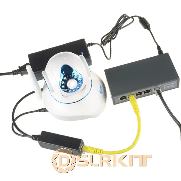 Активный сплиттер PoE power по Ethernet 48V to 5V 2.4A совместимый с IEEE802.3af