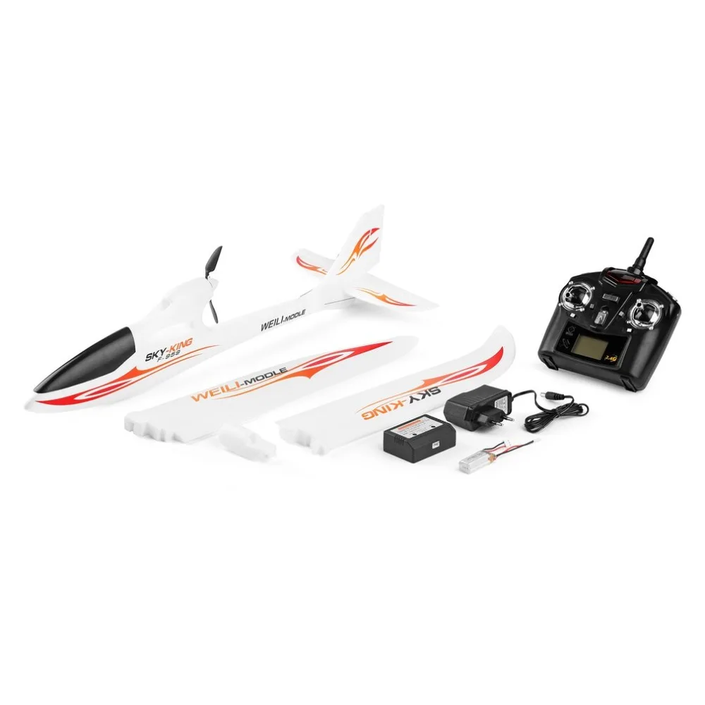 WLtoys F959 RC самолет с фиксированным крылом 2,4 г Радиоуправление 3 канала RTF небо-король самолет со складным пропеллером Дети RC игрушка Дрон