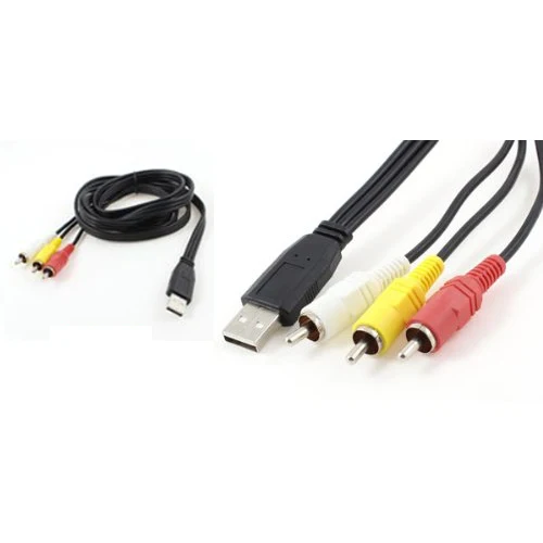 VCD DVD USB папа на 3 RCA адаптер AV Аудио Видео кабель Шнур 1 8 м | Электроника