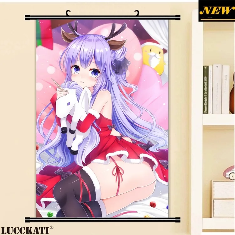 40X60 см Azur переулок Bilan Hangxian игра cameltoe Сексуальная лоли мультфильм аниме Настенная картина плакат прокрутки Ткань Холст Живопись 27 - Цвет: F