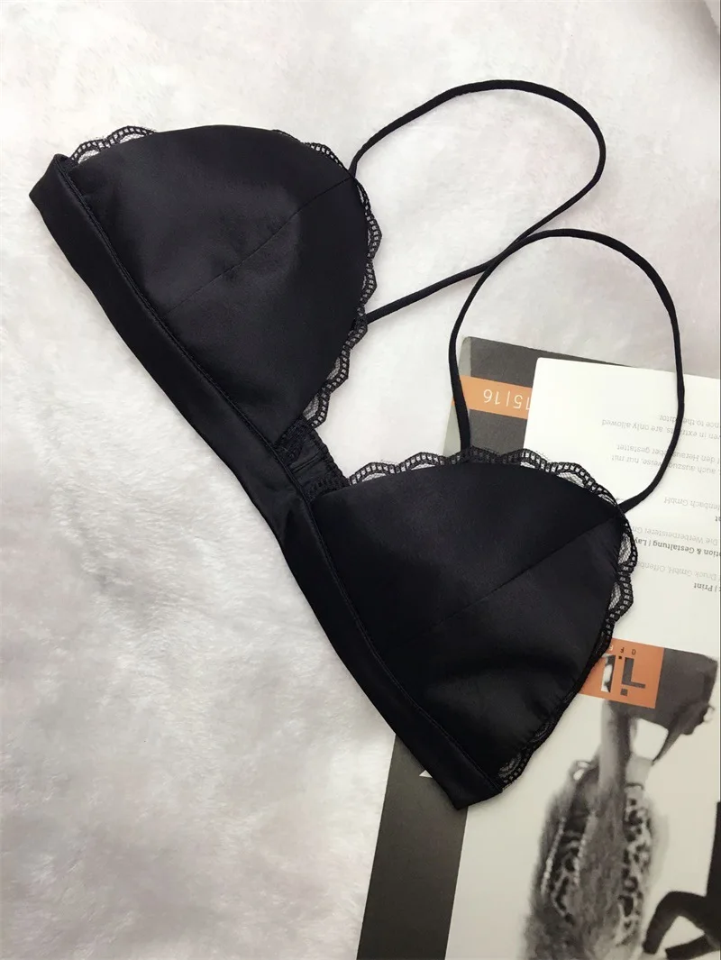Женский кружевной бюстгальтер на бретельках эластичный для сна|strapless padded bra|wireless