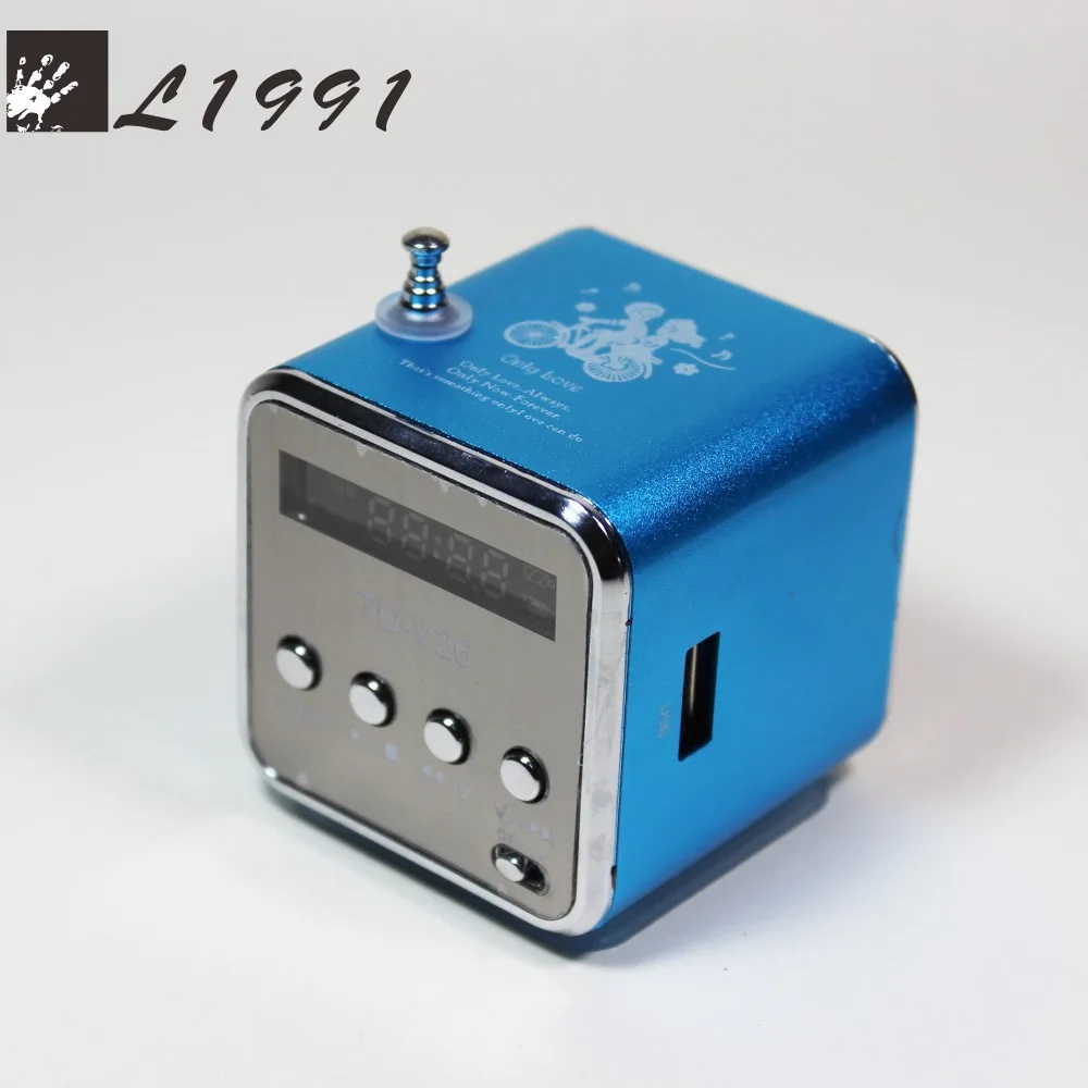 L1991 TD-V26 мини Динамик Портативный MP3 музыкальный плеер с ЖК-дисплей Поддержка