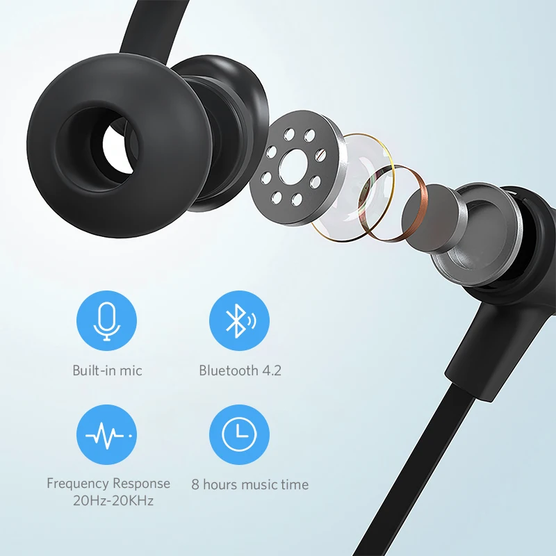 Беспроводные спортивные Bluetooth наушники Mifa S1 IPX5 Водонепроницаемая беспроводная