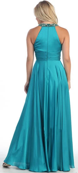Wholesale 2013 Plus Size Halter Beading Turquoise Bridesmaid Dresses Floor Length | Свадьбы и торжества