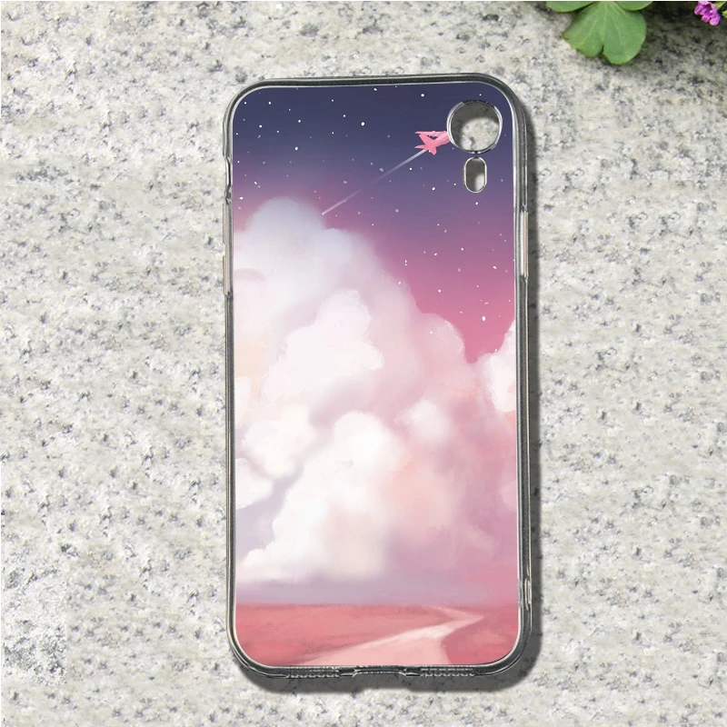 Blue sky and white clouds Soft TPU Mobile Phone for iphone 4 4S 5 5S SE 5C 6 6S 7 8 Plus X XS XR Max cover | Мобильные телефоны и