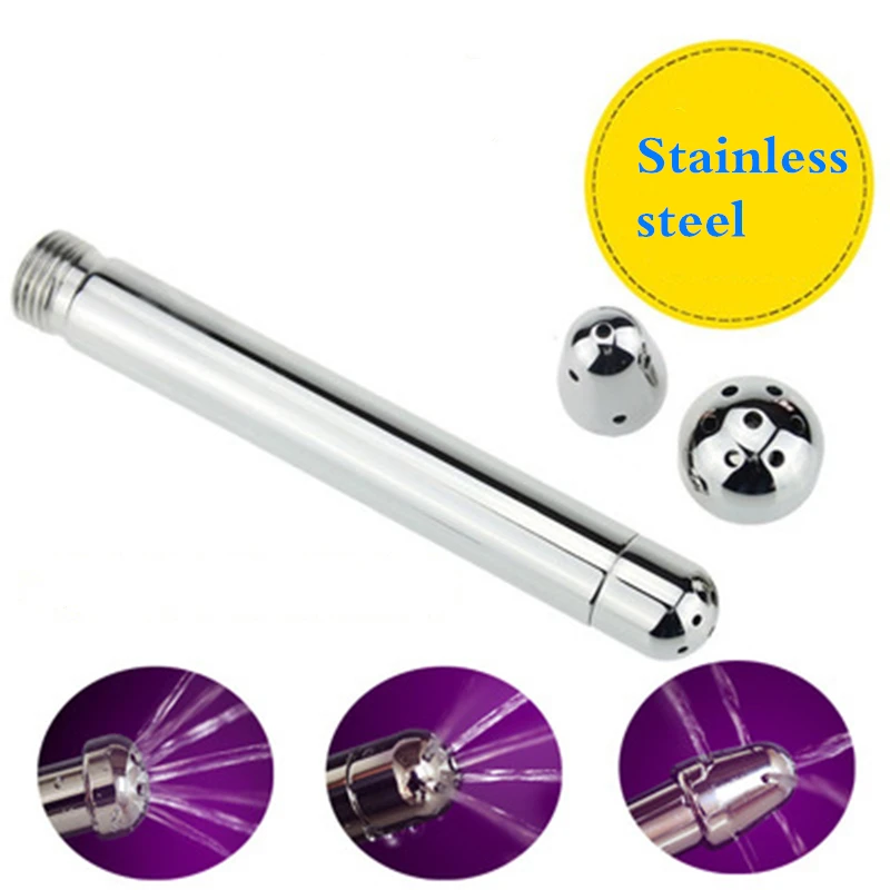 3 вида стилей головка штепсельной вилки клизмы металлический анальный