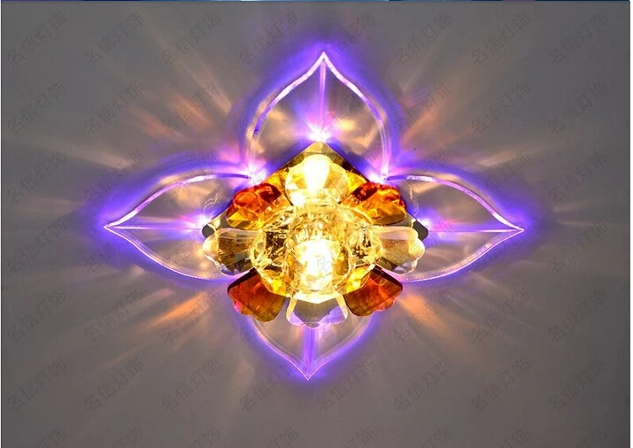 Светодиодная хрустальная лампа 3 Вт освещение прохода для входа в гостиную AC85 ~ 265