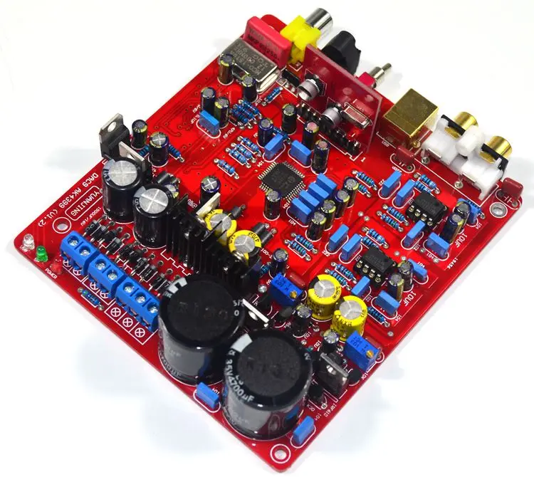 

AK4399 WM8805 PCM2706 NE5534 плата ЦАП-декодера уровня лихорадки Поддержка 32 бит 192K оптоволоконный коаксиальный USB-вход
