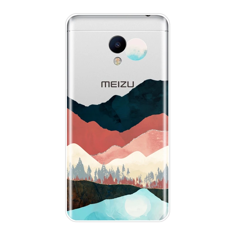 Чехол для телефона Meizu M2 M3 M5 M6 Note силиконовая Мягкая накладка на заднюю панель с