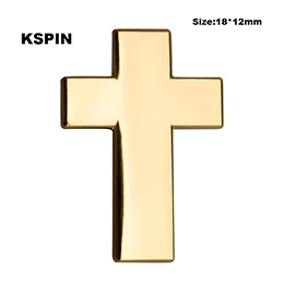 XY0109 Золотой крест металлические значки на булавка брошь бижутерия Rozetten Papier XY0109 - Окраска металла: XY0109