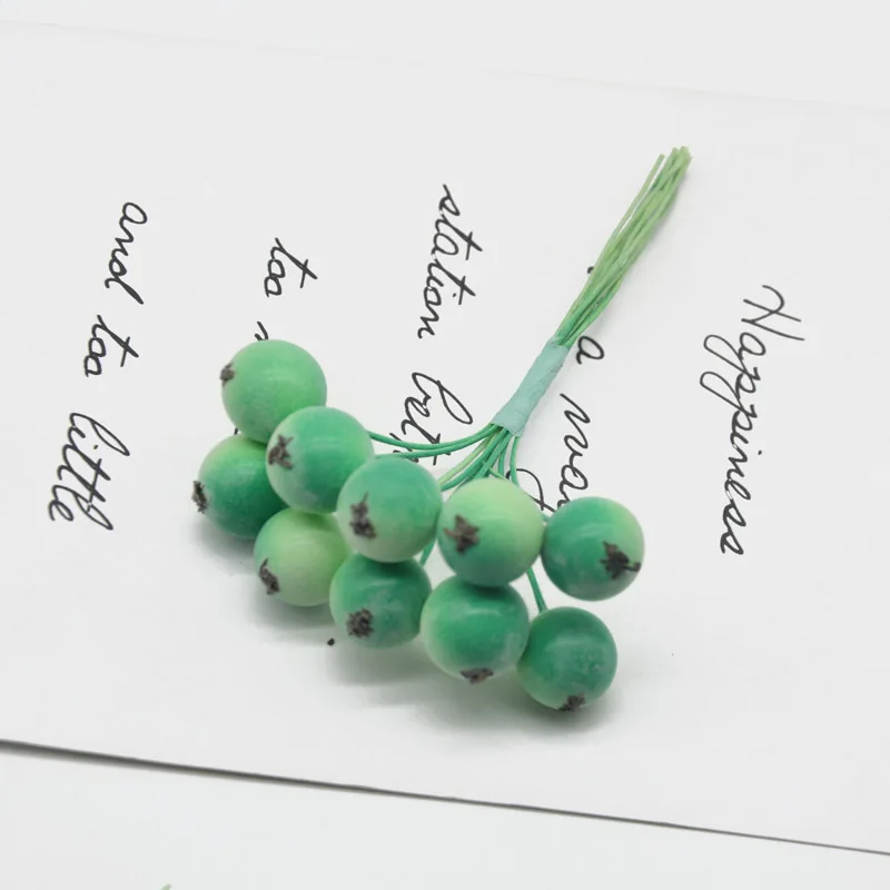 10 шт. искусственный букет черники маленькие ягоды фрукты иней гранат свадебное