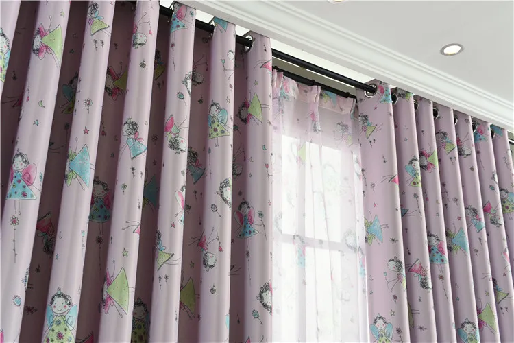 Милые затемненные занавески для гостиной, спальни, детей, девочек, Мультяшные занавески на окна, занавески, занавески для кухни S266& 30
