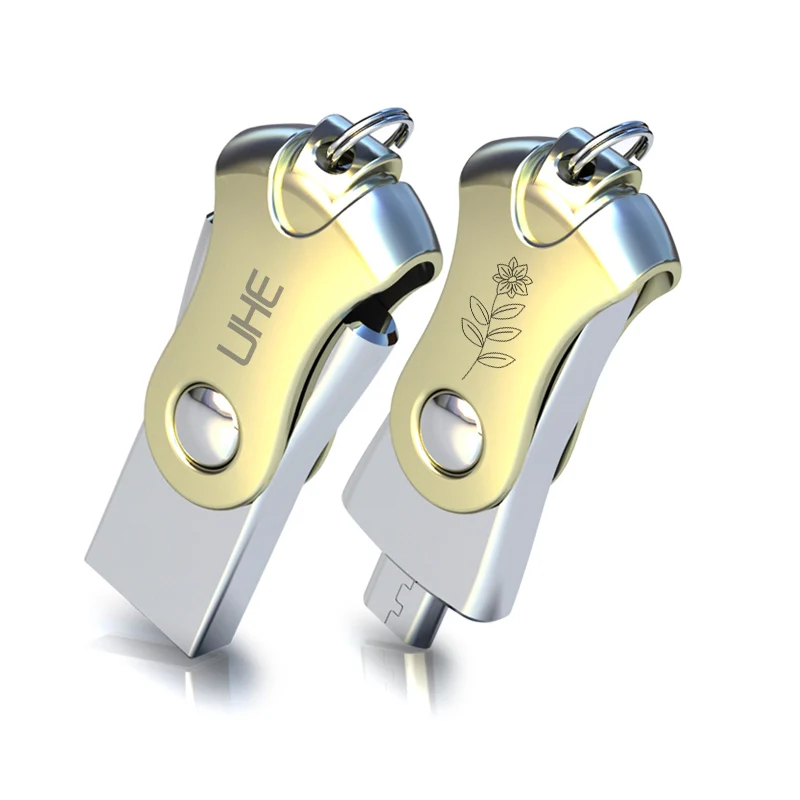 Otg usb флеш-накопитель 2 0 32 ГБ 16 флешка высокоскоростная u-диск розового золота